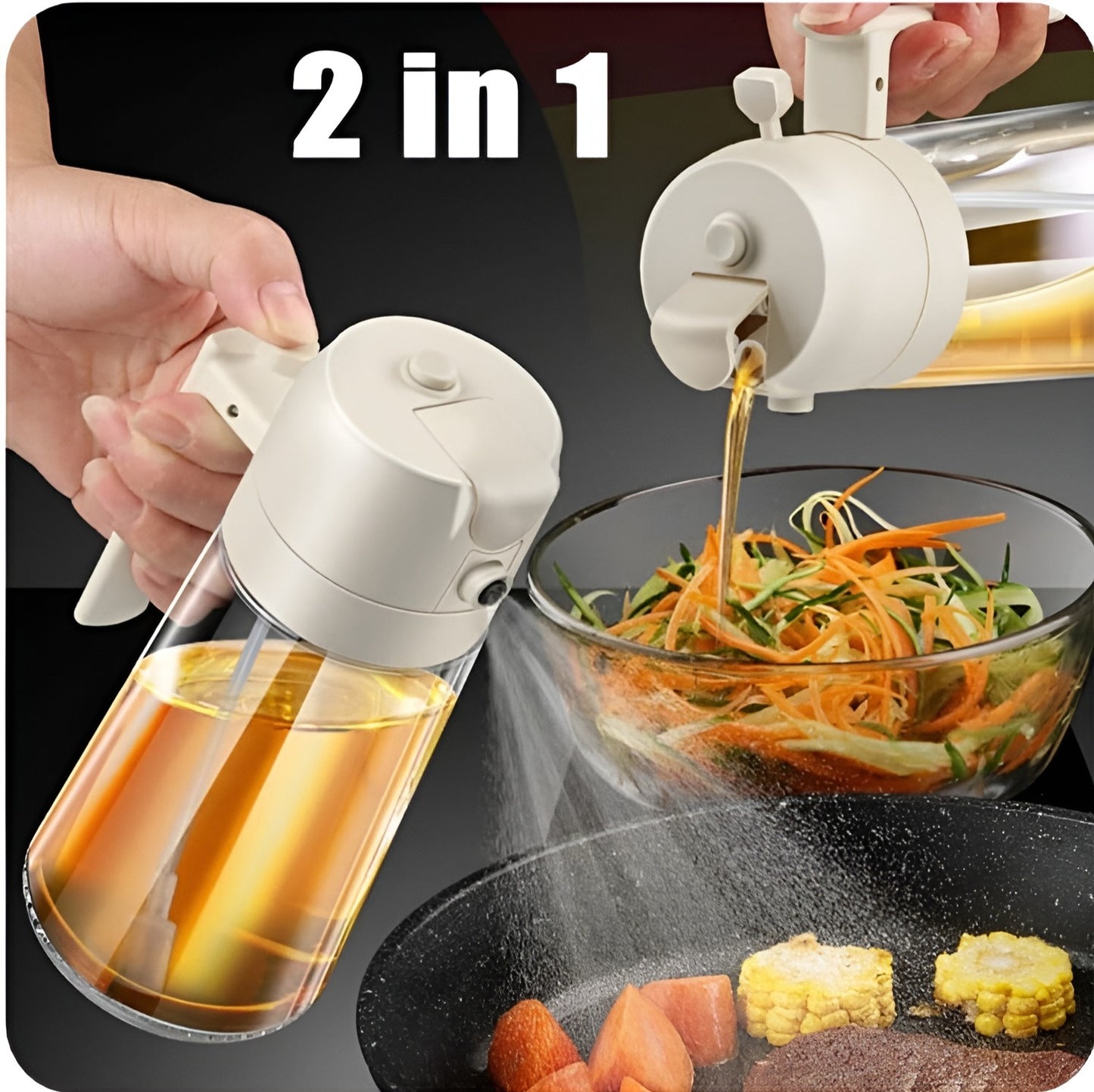 Oil Spray Bottle & Oil Dispenser