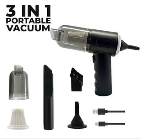 Mini Vacuum Powerful Rechargeable 3 In 1