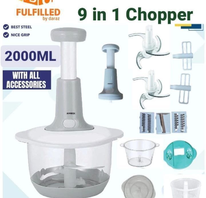 9-in-1 Vegetable Chopper, Cutter, Slicer