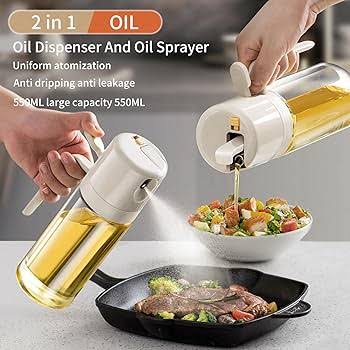 Oil Spray Bottle & Oil Dispenser