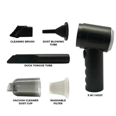 Mini Vacuum Powerful Rechargeable 3 In 1